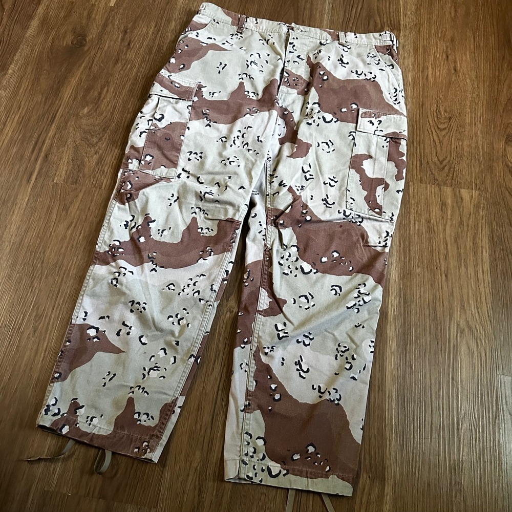 Military Surplus Cargo Pants Mens Large Short Tan Good 6 Color Desert Camo BDU
